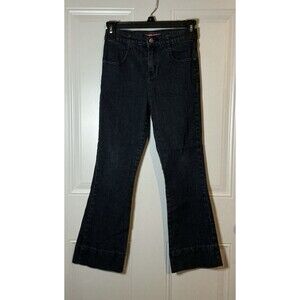 Zana Di Denim Kick Flare Jeans Girls Size 12 Dark Wash Y2K High Rise